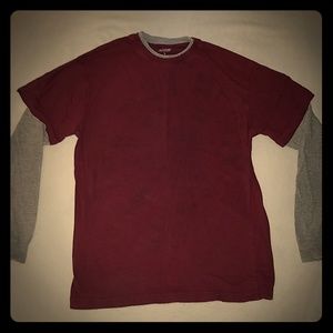 Men's Tony Hawk Two Tone Long Sleeve Shirt sz L